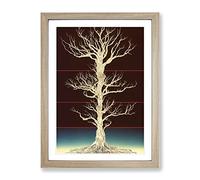Amazing Tree Framed Print | A4 Oak Framed Wall Art | Ready to Hang | Modern Floral Picture | Living Room Bedroom Lounge Office