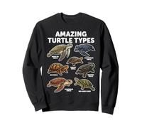 Amazing Turtle Types Sea Turtle Species Educational Sweatshirt