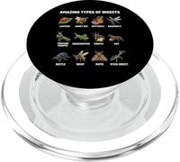 Amazing Types Of Insects Bug Species Educational PopSockets PopGrip for MagSafe