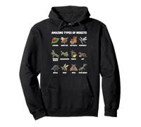 Amazing Types Of Insects Bug Species Educational Pullover Hoodie