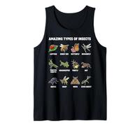 Amazing Types of Insects Bug Species Educational Tank Top