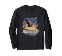 Amazing USA Eagle Costume for Golden Gate Bridge Lovers Long Sleeve T-Shirt