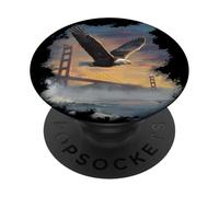 Amazing USA Eagle Costume for Golden Gate Bridge Lovers PopSockets Adhesive PopGrip