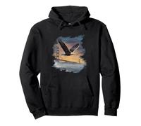 Amazing USA Eagle Costume for Golden Gate Bridge Lovers Pullover Hoodie