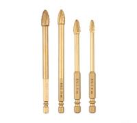 Amazing Versatility of the Four Edge Drill Bits Made from DU3X Alloy Perfectly Suited to Cut Through Both Wood and Metal as Well as Tiles or Glass (8MM)