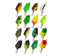 Amazing Visual Effect The Soft Jumping Frog Lure With Dual Hooks is Types of Anglers (6#)