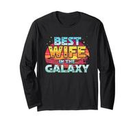 Amazing Wife Galaxy Stars Design for Loving Spouse Long Sleeve T-Shirt