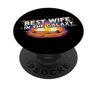 Amazing Wife Galaxy Stars Design for Loving Spouse PopSockets Adhesive PopGrip