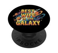 Amazing Wife Galaxy Stars Design for Loving Spouse PopSockets Adhesive PopGrip