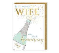 Amazing Wife On Our Anniversary Party Time! Anniversary Greeting Card