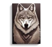 Amazing Wolf Canvas Wall Art Print 30x20 Inch
