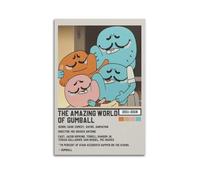Amazing World of Gumball Poster Wall Art Aesthetic Cover Poster Painting for Living Room Bed Room 08x12inch(20x30cm) Unframe-style