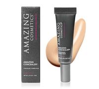 AmazingCosmetics AMAZINGCONCEALER, full coverage long wear concealer makeup for undereye dark circles, acne, blemishes and spots, color correcting shades, melts into skin for most natural finish