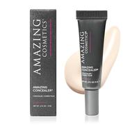 AmazingCosmetics AMAZINGCONCEALER, full coverage long wear concealer makeup for undereye dark circles, acne, blemishes and spots, color correcting shades, melts into skin for most natural finish