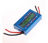 Amazingdeal365 Simple DC Power Analyser 12V 24V Watt Volt Amp Meter Solar Wind Analyzer Energy Monitor