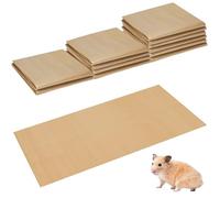 AmazingSpark 12 Pcs 49.2" x 25.6" Disposable Guinea Pig Cage Liners 4 x 2 ft Waterproof Kraft Paper Liner Bag for Cage Bottom Guinea Pigs Bedding Small Animal Pet Supplies