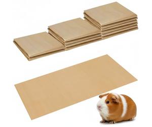 AmazingSpark 12 Pcs 49.2" x 25.6" Disposable Guinea Pig Cage Liners 4 x 2 ft Waterproof Kraft Paper Liner Bag for Cage Bottom Guinea Pigs Bedding Small Animal Pet Supplies