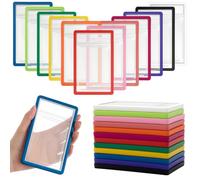 AmazingSpark 12 Pcs Bumper Guards for Psa 35pt Graded Cards, 5.4 x 3.4 Inches Silicone Psa Slab Protectors Case Sleeves with Nice Fit and Shock Absorbing Edge Protection Pack (Multicolor)