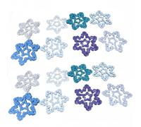 AmazingSpark 12 Pcs Jumbo Acrylic Paper Clips Snowflake Paperclip Design Bookmark Gift Set for Book Lovers Teacher Appreciation Winter School Supplies Office School Winter Gift Ideas
