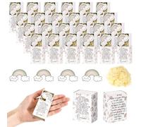 AmazingSpark 50 Sets Back to School Gifts Bulk Rainbow Erasers Inspirational Gift Box and Raffia First Day of School Gifts Meet The Teacher Favors for Classroom Rewards