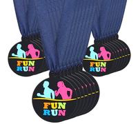AmazingSpark 60 Pcs Fun Run Award Medals, 2 Inch Rubber Medals Bulk Winner Encourage Team Participation for Kids Adults Trophy Award Prize Gift Competitions Graduation Party