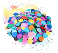 AmazingSpark 7200 Pcs Bleeding Tissue Paper 2 Inch Watercolor Bleeding Paper for Art Wet Strength Tissue for DIY Projects Scrapbooking Greeting Cards, 20 Assorted Colors(Round)