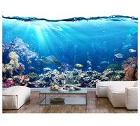 amazingsticker Sea Ocean Fish Coral Reefs Turtle Photo Wallpaper Mural Underwater Life Poster Wall Decoration Wall Covering 130x80cm