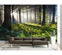 amazingsticker Tree Forest Photo Mountain Wallpaper Mural Summer Home DIY Decoration wall Covering wall Decoration 390x260cm