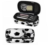 amazingtr Black White Cow Pencil Case Cow Spots Animal Fur Creative Arts Pencil Bag Pen Markers Pouch Holder Organizer for Boy Girl School Students