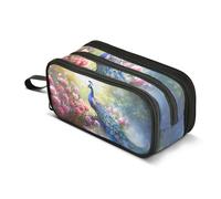 amazingtr Bull Skeleton Magical Herbs Pencil Case Box Boys Girls Large Pencil Pouch Zipper Compartments Big Capacity Stationery Pen Bag Organizer Kids Teens Adults School