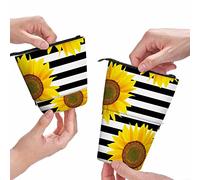amazingtr Cactus Pen Bag Watercolor Blooming Exotic Cacti Flowers Succulent Garden Plants Large Pencil Case Big Capacity Pencil Pouch Pencil Holder