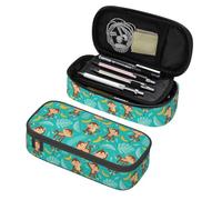 amazingtr Cartoon Dinosaurs Pencil Case Big Capacity Multi Compartment Stationery Box Dino Animals Pencil Pouch Holder Desk Organizer for School Office Home