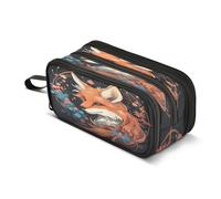 amazingtr Cat Glitter Diamond Dust Pencil Case Box Boys Girls Large Pencil Pouch Zipper Compartments Big Capacity Stationery Pen Bag Organizer Kids Teens Adults School
