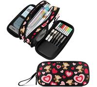 amazingtr Colorful Tie Dye Rainbow Pencil Case Organizer Big Capacity Pencil Pouch Stationery with Zipper School Supplies Pencil Bag for Girls Boys Office