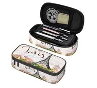 amazingtr Cool Mexican Skull Floral Pencil Case Organizer Big Capacity Pencil Pouch Stationery with Zipper School Supplies Pencil Bag for Girls Boys Office