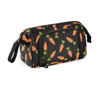 amazingtr Cute Cartoon Happy Frog Large Pencil Bag Storage Pen Case Makeup Pouch Stationery Bag for School College Office Organizer