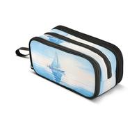 amazingtr Cute Cartoon Space Kitten Pencil Case Box Boys Girls Large Pencil Pouch Zipper Compartments Big Capacity Stationery Pen Bag Organizer Kids Teens Adults School