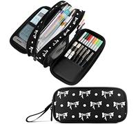amazingtr Cute Cat Kitten Butterfly Pencil Case Organizer Big Capacity Pencil Pouch Stationery with Zipper School Supplies Pencil Bag for Girls Boys Office