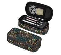 amazingtr Cute Rubber Ducky Pencil Case Big Capacity Multi Compartment Stationery Box Yellow Cartoon Ducks Pencil Pouch Holder Desk Organizer for School Office Home, Black