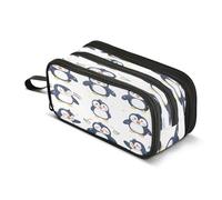 amazingtr Cute Sloth Pattern Pencil Case Box Boys Girls Large Pencil Pouch Zipper Compartments Big Capacity Stationery Pen Bag Organizer Kids Teens Adults School
