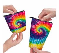 amazingtr Deer Pencil Holder Wreath Head Crossed Arrows Ethnic Native American Stand Up Pencil Case Organizer Pencil Holder Makeup Bag Gift Brown