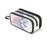 amazingtr Flower Sunflower Blue Sky Pencil Case Box Boys Girls Large Pencil Pouch Zipper Compartments Big Capacity Stationery Pen Bag Organizer Kids Teens Adults School