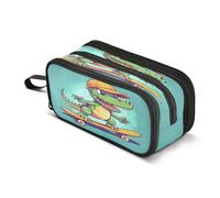 amazingtr Giraffes Pencil Case Box Boys Girls Large Pencil Pouch Zipper Compartments Big Capacity Stationery Pen Bag Organizer Kids Teens Adults School