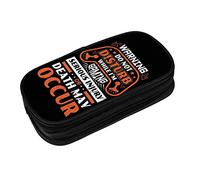 amazingtr Inso Meerkat Cat at Beach Pencil Case Box Boys Girls Large Pencil Pouch Zipper Compartments Big Capacity Stationery Pen Bag Organizer Kids Teens Adults School