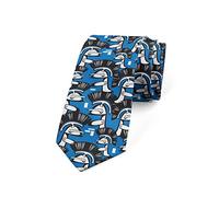 amazingtr Men's Tie, Roman Gladiator, Necktie, 3.7", Blue Black White