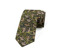 amazingtr Men's Tie, Sloth Sleeping, Necktie, 3.7", Multicolor