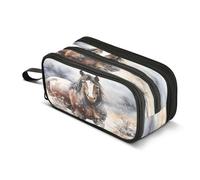 amazingtr Peacock Flowers Pencil Case Box Boys Girls Large Pencil Pouch Zipper Compartments Big Capacity Stationery Pen Bag Organizer Kids Teens Adults School