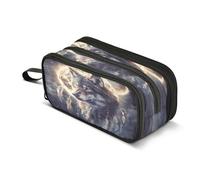 amazingtr Peacock Rose Pencil Case Box Boys Girls Large Pencil Pouch Zipper Compartments Big Capacity Stationery Pen Bag Organizer Kids Teens Adults School