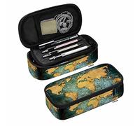 amazingtr Pug Dog Pencil Holder Cute Sad Dog Looks Cookie Big Capacity Pencil Case Multi-Purpose Makeup Pouch for Office College Adult