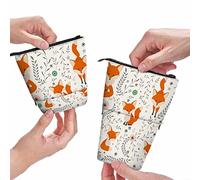 amazingtr Rainbow Pencil Case Happy Mood Hope Colorful Pencil Bag Pouch Box Organizer for College School Students Boy Girl